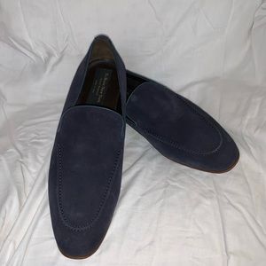 Beamon Navy Suede Dress Loafer by To Boot New York
